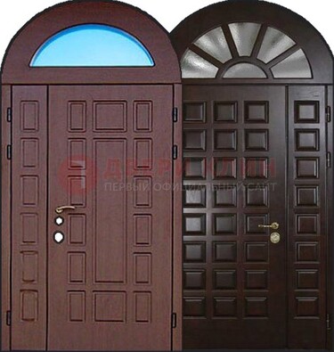 Стальная арочная дверь ДА-8 для административного здания в Серпухове