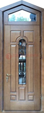 Железная дверь Винорит с фрамугой для частного дома ДФГ-34 в Серпухове