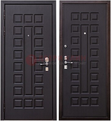 Крепкая металлическая дверь с МДФ ДМ-118 в Чебоксарах