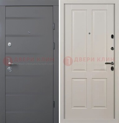 Квартирная железная дверь с МДФ панелями ДМ-423 в Серпухове