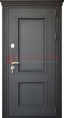 Чёрная дверь с МДФ ДМ-520 в Серпухове