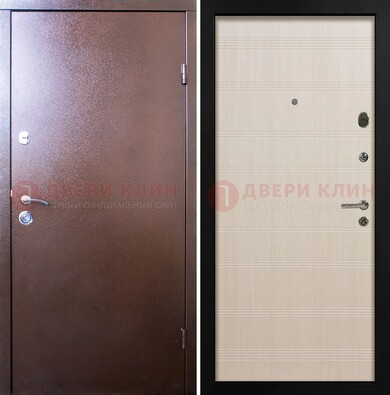 Входная дверь с порошковым покрытием и терморазрывом МДФ ДП-210 в Серпухове