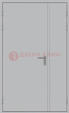 Белая противопожарная двупольная дверь ДПМ-02/30 в Серпухове
