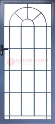 Синяя металлическая решетчатая дверь ДР-28 в Серпухове