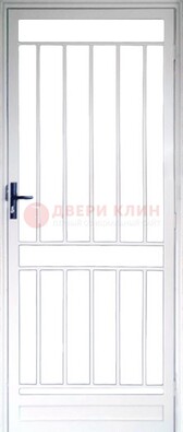 Железная решетчатая дверь белая ДР-32 в Серпухове