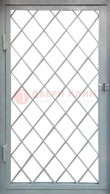 Серая стальная решетчатая дверь ДР-3 в Серпухове