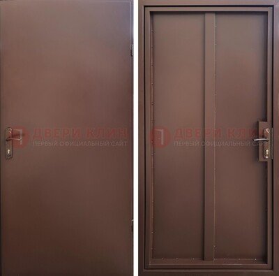 Техническая дверь с порошковым покрытием медный антик с двух сторон ДП-253 в Серпухове