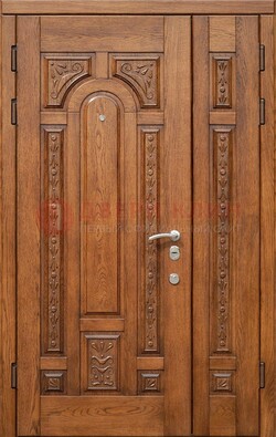 Полуторная железная дверь винорит для дома ДВТ-252 в Серпухове