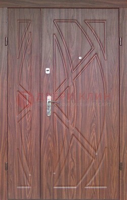 Железная тамбурная полуторная дверь с МДФ ПЛ-7 в Серпухове